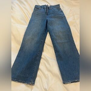 Madewell Blue slim Wide-Leg crop Women's Jeans